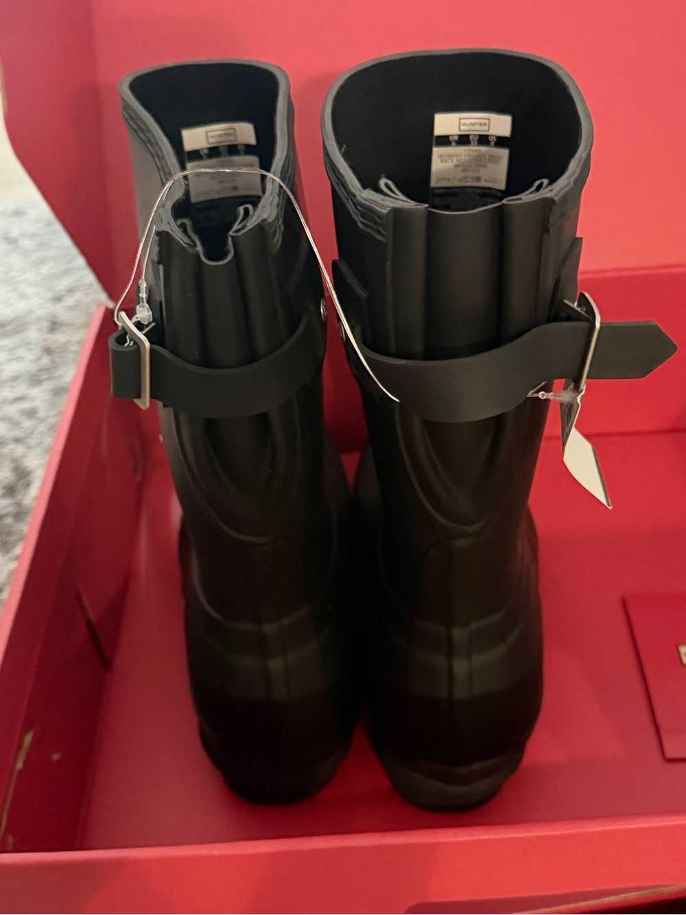HUNTER BOOTS WOMENS ORIGINAL SHORT BACK ADJUSTABLE BOOT - Picture 4 of 8
